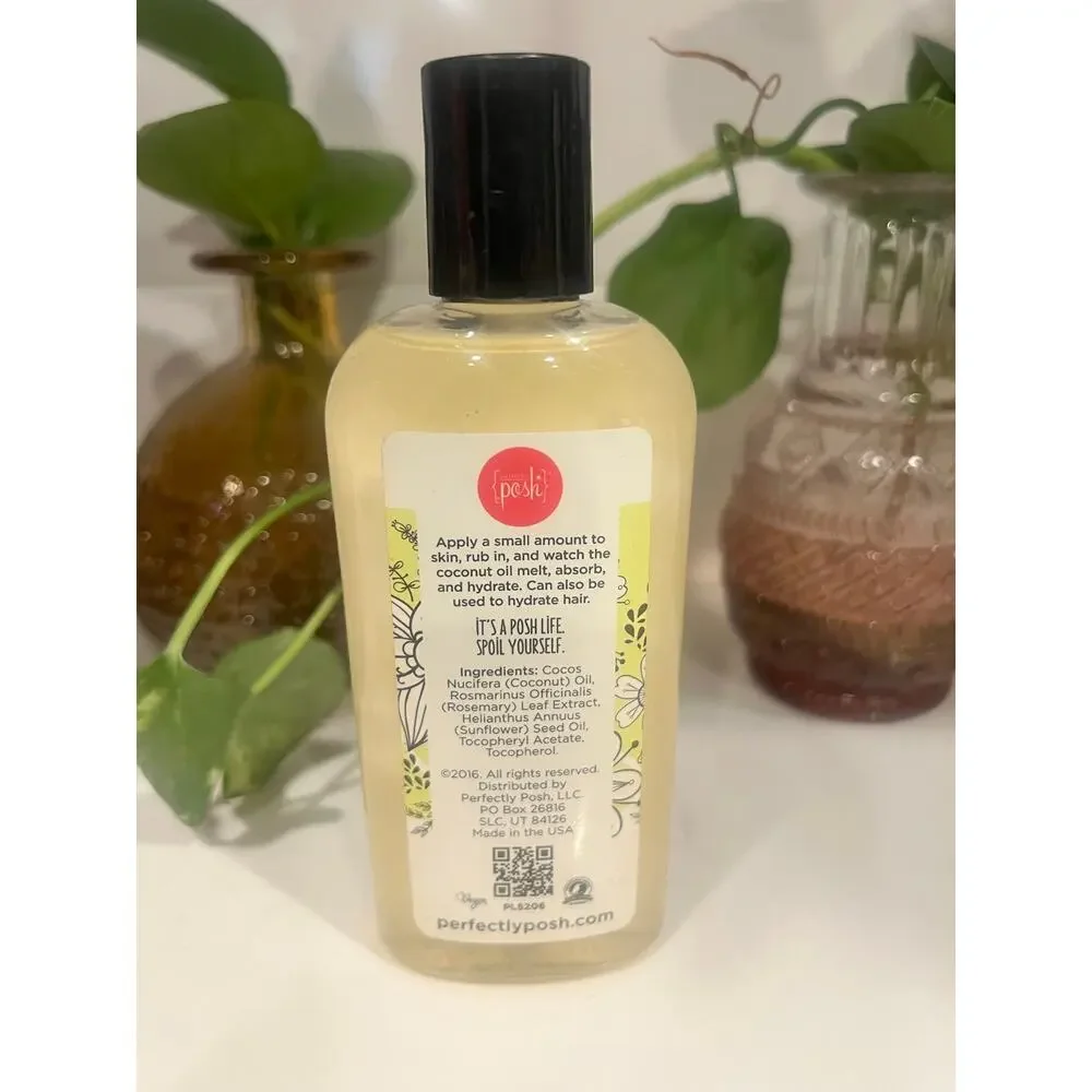 Perfectly Posh Life Is A Joy Coconut Oil 4oz Retired Sealed Rare 2016